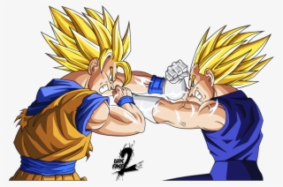 Goku Vs Vegeta Png - Goku Y Vegeta Ssj2 #5452159