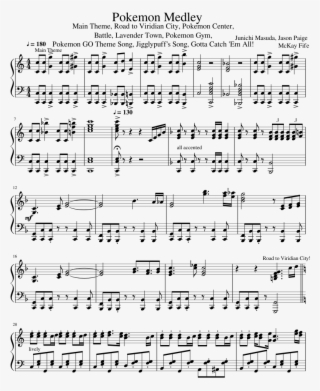 Pokemon Medley - - Meme Piano Sheet Music #5458108