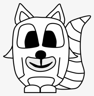 Raccoon, Big Eyes, Black And White, Cartoon Animal, - Cartoon #5463069