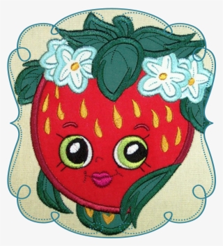 Shopkins Strawberry Applique Shopkins Strawberry Embroidery - Embroidery #5464212