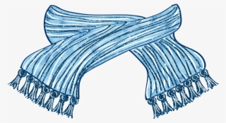 Winter Blue Scarf Png Images - Portable Network Graphics #5464892