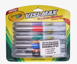 Crayola Visi-mix Dry Erase Markers - Crayola - 8 Visi-max Dry Erase Markers #5465896