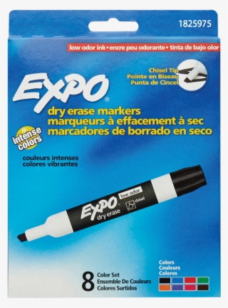 Expo® Low Odour Dry Erase Markers Chisel Tip Assorted - Expo Low Odor Markers #5466132