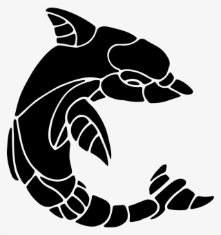 This Free Icons Png Design Of Segmented Dolphin Silhouette #5466479