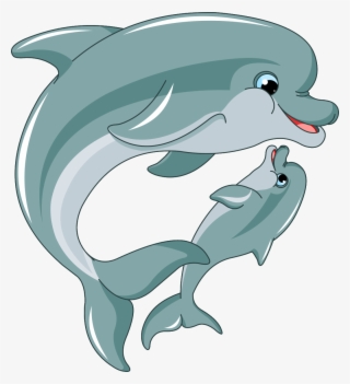Cell Vector File - Dolphin Cartoon Png #5466775
