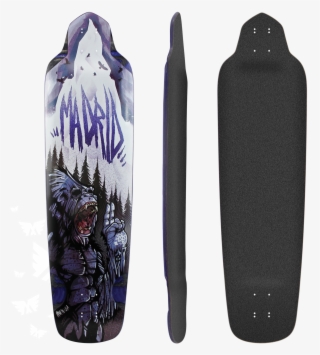 Madrid Bigfoot Longboard Skateboard Deck W/ Grip - Madrid Bigfoot Longboard Deck #5467553