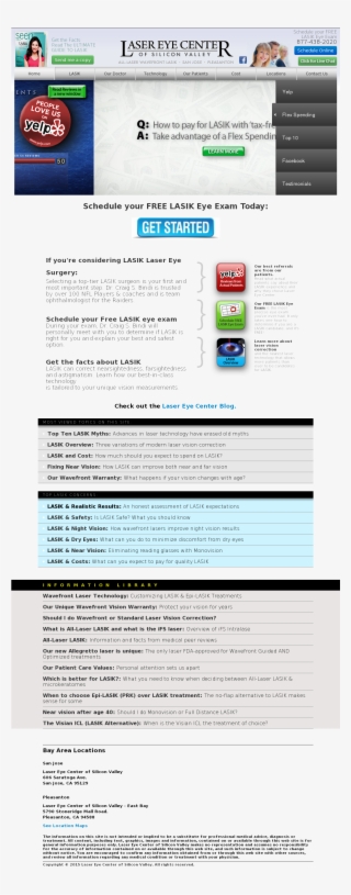 Laser Eye Center Of Silicon Valley Competitors, Revenue - Web Page #5469902