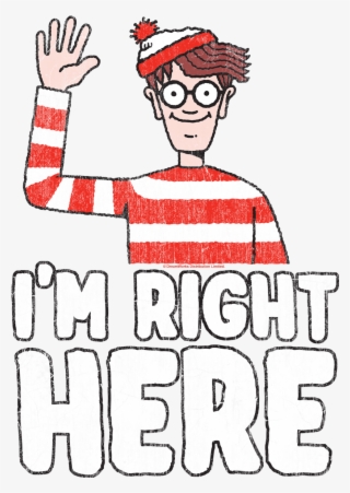 Where's Waldo Im Right Here Men's Ringer - Wheres Waldo Unordinary #5473357
