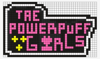 The Powerpuff Girls Logo - Perler Beads Powerpuff Girl #5473793