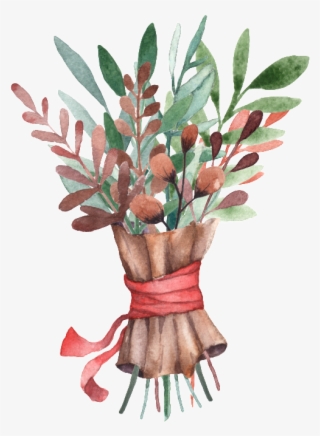 Hand Painted A Bunch Of Leaves Png Transparent - Design #5474414