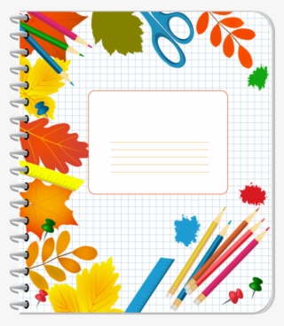 Ecole Scrap Couleurs Bordures Etiquettes Scraps - Capa De Caderno Png #5474528