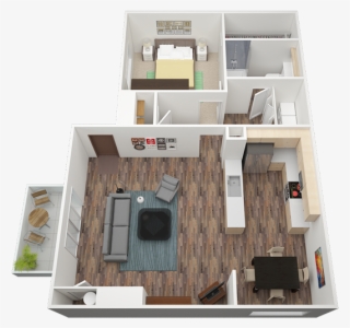 This Floor Plan Has 770 800 Square Feet Of Living Space - Small House ...