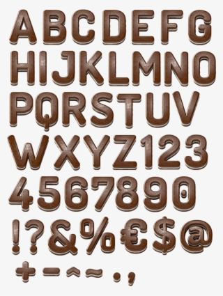 Alphabet Block Png - Chocolate Alphabet Png #5479183