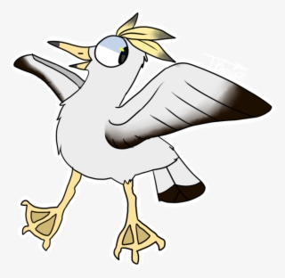 Png Black And White Library Birb Drawing Seagull #5480055