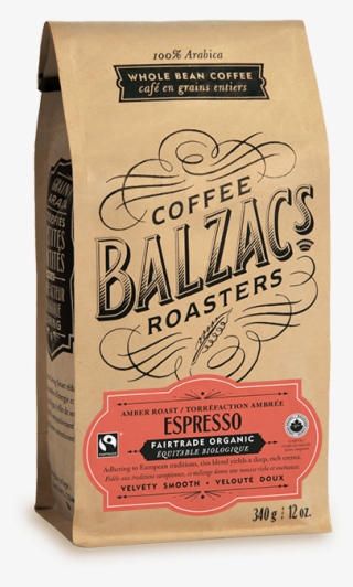 Espresso Blend Amber Roast Fairtrade Organic Coffee - Balzac's Blend Whole Bean Coffee #5480483