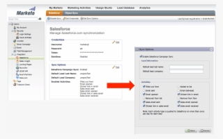 Marketo Admin Sfdc Activity Setup - Marketo #5481148