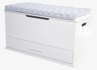 Poppins Toy Chest & Grey Star Cushion - Toy Box #5481588