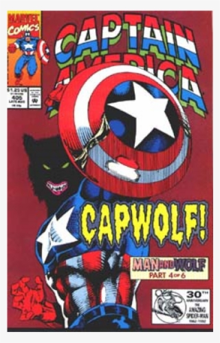 Купете Comics 1992-08 Captain America - Captain America Werewolf Comic #5482717