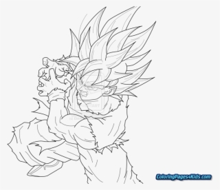 King Kong Vs Godzilla Coloring Pages - Super Saiyan Goku Dragon Ball Z #5485226