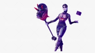 Fortnite Dark Bomber Skin With Cube In Her Hands - Fortnite Dark Bomber Loading Screen #5485267