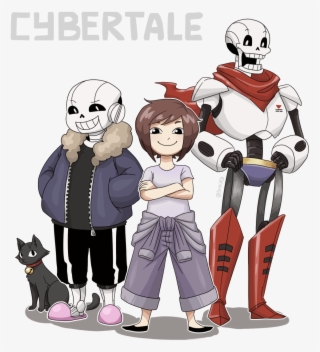 Au,sans,undertale Персонажи,papyrus - Undertale Cybertale #5488226