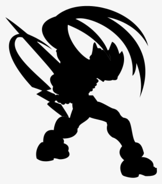 Megaman Vector Black And White Graphic Freeuse - Megaman Zero Black And White #5489486