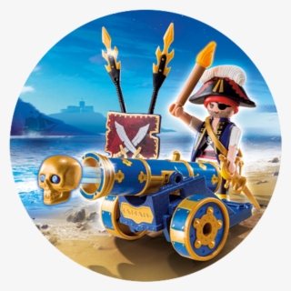 Playmobil - Blue Interactive Cannon With Pirate 6164 #5492107