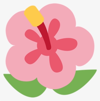 Phone Emoji Twitter Twitteremoji Flower Hibiscus Flower - Hibiscus Emoji Transparent #5492208