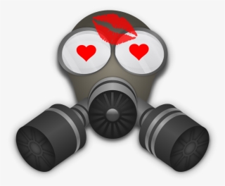 That Looked Really Comical, Kissing Her With My Mask - Gas Mask Clip Art Transparent Background #5495113