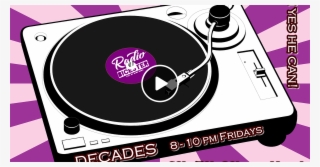 Kundenspezifische Disco-turntable-retro Rundes Keramik #5495181