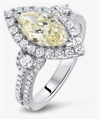 18k Wg Marquis Diamond Engagement Ring - Ring #5495828