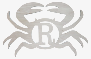 Single Initial Mdf Crab - Monogram #5497943