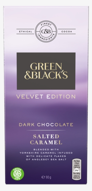 Green & Black's Velvet Salted Caramel Dark Chocolate - Green And Blacks Salted Caramel Dark Chocolate #5498296