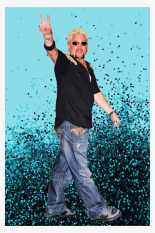 Guy Fieri - Purple Ombre Glitter Background #5499009
