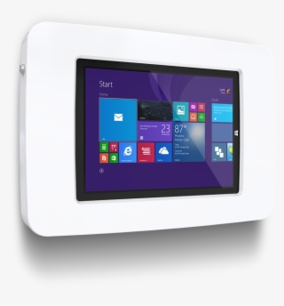 Angled View Of The Shell 12 Secure Wall Mounted Tablet #5499740