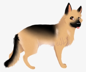 Drawn German Shepherd Kawaii - Draw Kawaii German Shepherd #550420