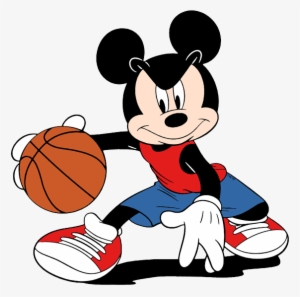 Mickey Mouse Playing Basketball - Coloring Book #551344