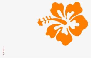 Orange Hibiscus Clip Art - Hibiscus Clip Art #551381