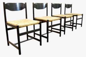 Dining Table Chairs / Reed And Wood / Pastoe / 1970s - Chair #552105