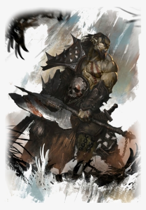 Half Orc Barbarian Art #552311
