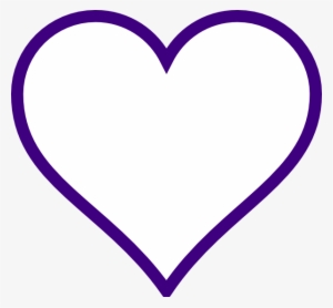 How To Set Use White Heart W/ Purple Outline Clipart #552550
