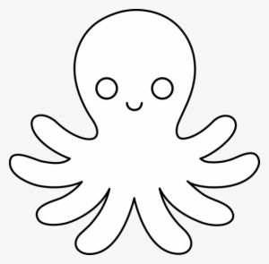 Vector Royalty Free Stock Octopus Best Black White - Octopus Outline #552607