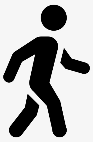 This Icon Is Like A Three Dimension Stick Person - Walking Man Vector Icon #553054