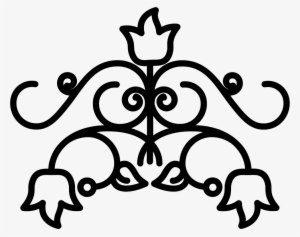 Flowers Outline With Vines Variant Comments - Outline Flower Icon #553074