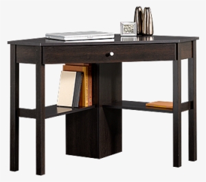 Casual One-drawer Corner Computer Desk In Cinnamon - Sauder Beginnings Corner Computer Desk Cinnamon Cherry #553076