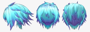 Image Result For Anime Guy Side View Png Anime Guy - Mmd Blue Hair #553162
