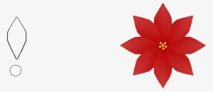 Petal Clipart Poinsettia - Poinsettia Vector #553237