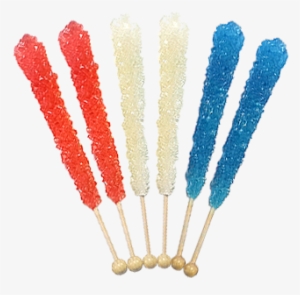 Usa Rock Red, White & Blue Rock Candy Crystal Sticks - Rock Candy Sticks #553612