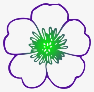 Hibiscus Flower Outline - Buttercup Flower Coloring Pages #553700