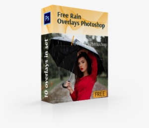 Free Rain Overlay Photoshop Cover Box - Adobe Photoshop #553766